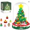 542 Christmas Tree Building Blocks Toy Building Sets Christmas Décor Building Kit with LED Light, Tabletop Christmas Tree Xmas Ornament Xmas Gifts Adult Stocking Stuffers for Children
